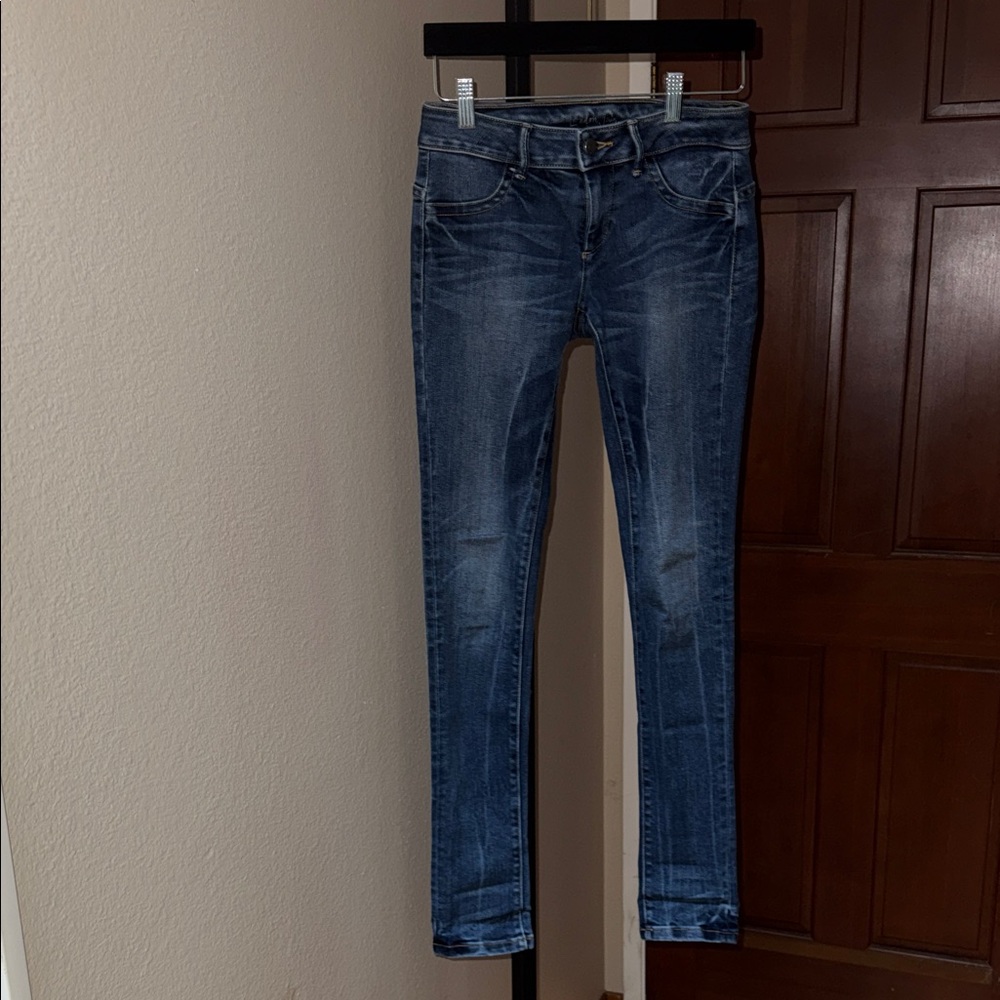 London Jean Dark Blue Skinny Low Rise Jeans Women’s Size 2